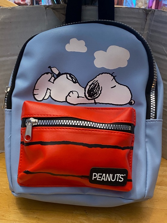 Peanuts Handbags - Peanuts Snoopy Mini Backpack w front pouch abt 8x10x3.5. NWT